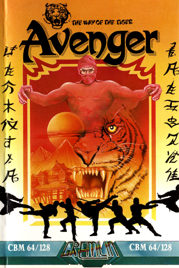 Avenger box art for Commodore 64